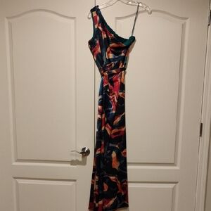 Vibrant One-Shoulder Dress